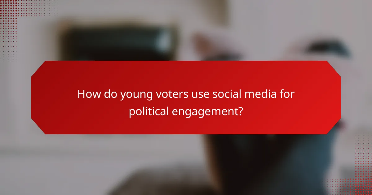 How do young voters use social media for political engagement?